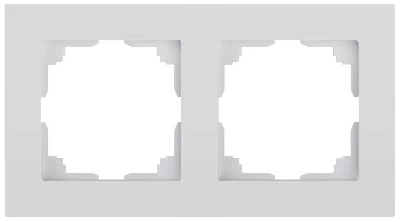 Рамка 2-м СП Accent 6-502-01 бел. Intro Б0063749