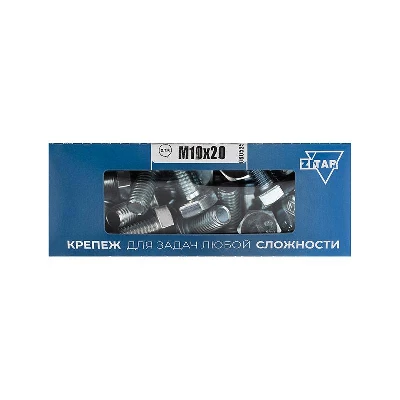 Болт с шестигранной головкой М10х20 DIN 933 оцинк. (уп.25шт) TTech-Krep/Zitar 105214