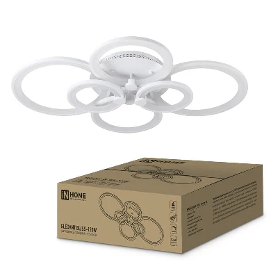 Светильник светодиодный ELEGANT BLISS-120W 120Вт 3000-4000-6500К 8400лм 230В 780х550х130мм с пультом ДУ IN HOME 4690612035468