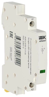 Лампа индикаторная одинарная LED 110-230В AC зел. ARMAT IEK AR-LED-1-1-G