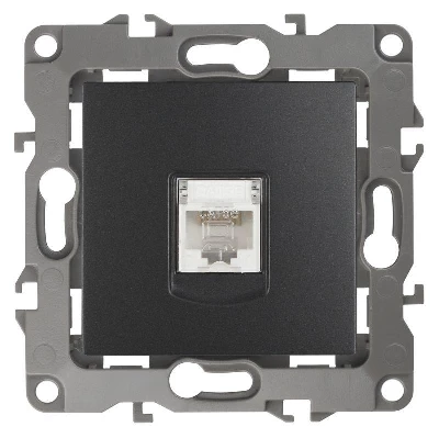 Розетка компьютерная Эра12 12-3107-05 RJ45 антрацит Эра Б0014727
