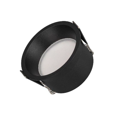 Светильник светодиодный MS-BREEZE-BUILT-R82-9W Warm3000 BK 80 deg IP20 230В металл Arlight 036619