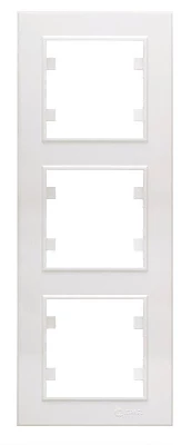 Рамка 3-м Karea вертик. бел. Makel 56001708