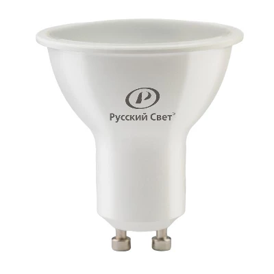 Лампа светодиодная RS LED GU10 7W 220-240V 7Вт рефлектор 3000К GU10 640лм 220-240В Ra90 Русский Свет 20011345148
