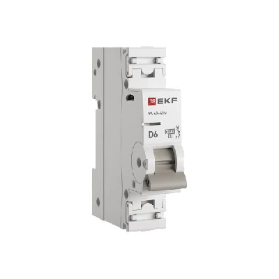 Выключатель автоматический модульный 1п D 6А 6кА ВА 47-63N PROxima EKF M636106D