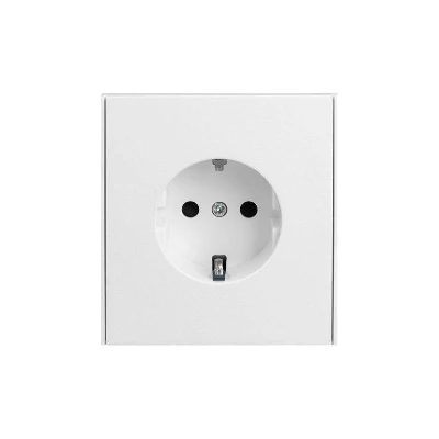 Розетка 1-м СП STRONG MIELE 16А с заземл. защ. шторки жемчуж. Kranz KR-78-0701-4