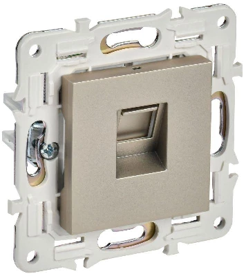 Розетка компьютерная RJ45 кат.5E SKANDY SK-K01Sh шампань IEK SK-K10-1-K37
