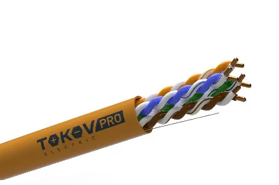 Кабель витая пара U/UTP 4х2х23AWG(0.57мм) кат.6 ZH нг(А)-HF (LSZH) indoor 305м (м) PRO TOKOV ELECTRIC TKP-C06-U42-6-RU-LSZH