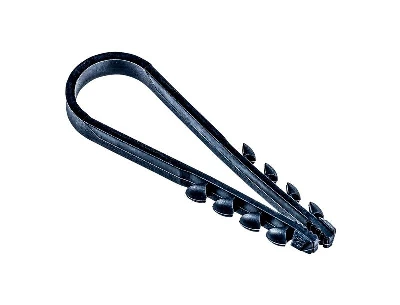 Дюбель-хомут PCD-R 11-18-55-100BL для круглого кабеля PA6.6 черн. (уп.100шт) JazzWay 5054868