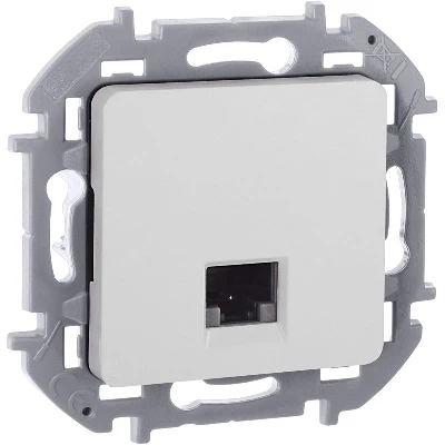 Розетка компьютерная СП Inspiria RJ45 кат.5E UTP IP20 бел. IEK 673825