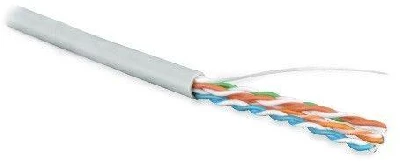 Кабель витая пара U/UTP кат.5E 4х2х24AWG solid PVC UUTP4-C5E-S24-IN-PVC-GY-305 сер. (м) Hyperline 41903