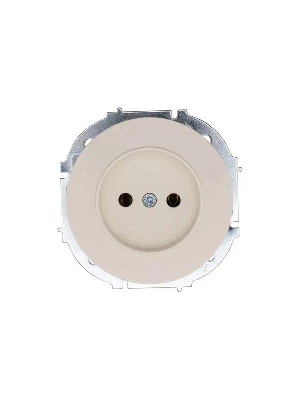 Розетка 1-м СП OSEN без заземл. ПБТ механизм сл. кость LEZARD 743-9088-121B