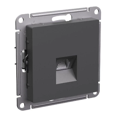 Розетка компьютерная AtlasDesign RJ45 кат.6A механизм базальт SE ATN001486