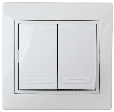 Выключатель 2-кл. СП Plano 10А IP20 1-104-01 250В бел. Intro Б0053758
