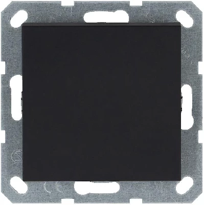 Выключатель 1-кл. 10А IP20 механизм черн. матовый soft touch Jasmart G3011PB