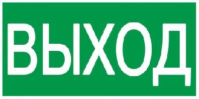 Этикетка самоклеящаяся 200х100мм "Выход" IEK YPC30-2010V
