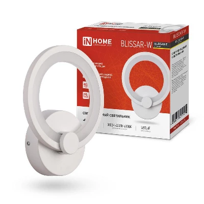 Светильник светодиодный ELEGANT BLISSAR-W 15Вт 3000-6500К 1050лм 230В STEP COLOR бел. IN HOME 4690612043159
