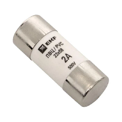 Вставка плавкая цилиндрическая ПВЦ 22х58 2А EKF pvc-22х58-2