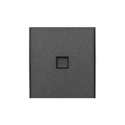 Розетка компьютерная СП STRONG MIELE RJ45 кат.6 графит Kranz KR-78-0724-6