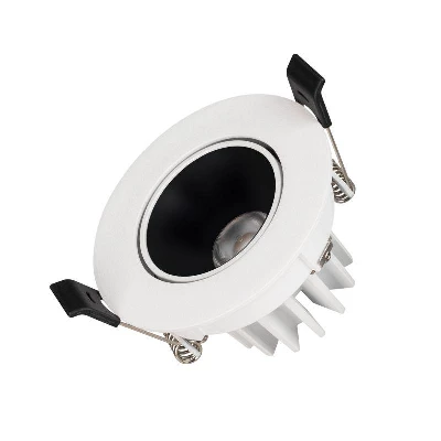 Светильник светодиодный MS-FORECAST-BUILT-TURN-R82-8W Warm3000 (WH-BK 32 deg 230В) IP20 металл Arlight 035448(1)