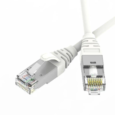 Патч-корд экранированный Ultra SLIM CAT6A S/FTP 4х2 30 AWG LSZH 5м бел. DKC RN6ASF4550WH-30