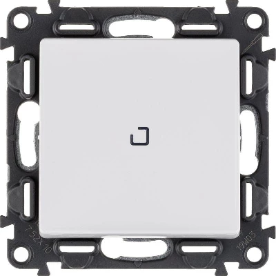 Выключатель 1-кл. СП Valena Life 10А IP20 250В 10AX с подсветкой с лицев. панелью механизм бел. Leg 752410