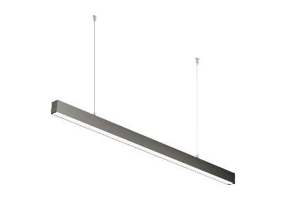 Светильник светодиодный ДПО/ДСО TS 02 S 48 OP 840 L1500 BK 1500х60х60 мм 40Вт 4000К IP20 подвесной линейный в компл. с тросом 3м черн. Русский Свет 11050224515