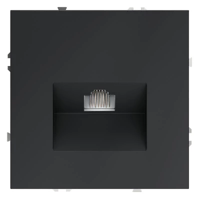 Розетка компьютерная 1-м СП S70 RJ45 кат.6 механизм графит Voltum VLS060107