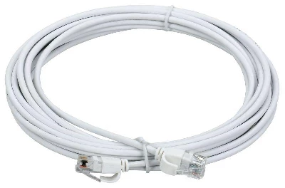 Патч-корд кат.5E UTP LSZH 3м slim колпачок с язычком бел. ITK PC08-C5EUL-3M-SL-WT