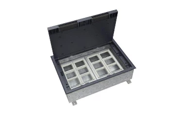 Люк MultiDesk MDK10 на 24мод. IP40 с монтажной коробкой для бетонных полов SE MDK10224