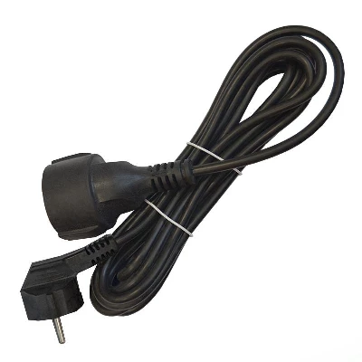 Удлинитель-шнур 1х5м с заземл. 16А IP20 ПВС 3х1 черн. DOMTOK 2359