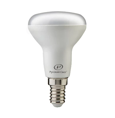 Лампа светодиодная RS LED R50 E14 7W 220-240V 7Вт рефлектор матовая 2700К тепл. бел. E14 560лм 220-240В Ra90 Русский Свет 15010645077
