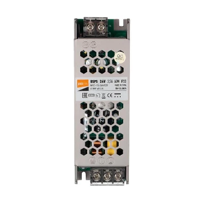 Блок питания для светодиод. ленты BSPS 60Вт 2.5А 24В IP20 метал. JazzWay 5015500