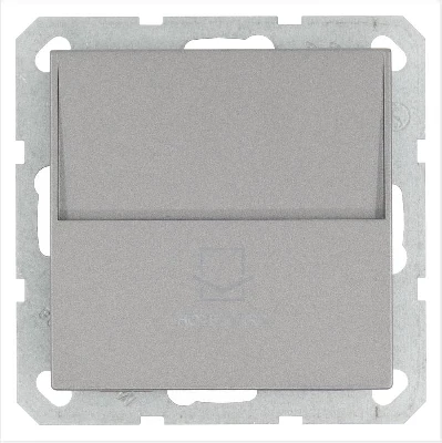 Выключатель карточный 10А IP20 отельный механизм алюм. Jasmart G6209S