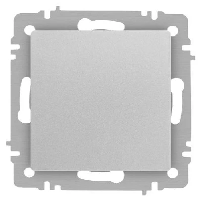 Кнопка Accent 6-109-03 10А-250В IP20 СУ алюм. Intro Б0063608