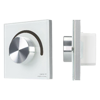 Панель SMART-P90-DIM-G-IN White 230В Rotary 2.4G IP20 пластик Arlight 028424