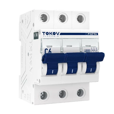 Выключатель автоматический модульный 3п C 6А 6кА PRIZMA TOKOV ELECTRIC TKE-PZ60-MCBI-3-6-C